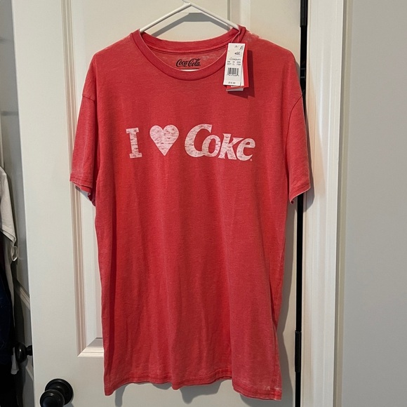 Coca Cola Tops - Coca-Cola Red 'I ♥ Coke' Tee NWT size Large soft and comfy!